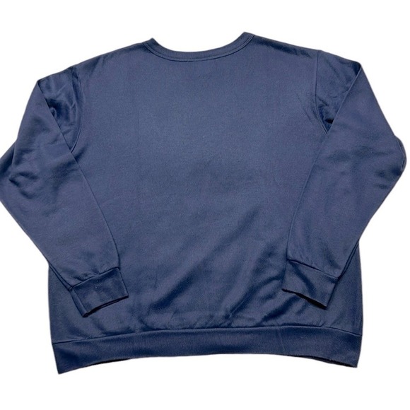 Vintage Blair Christmas Sweatshirt Holiday Crewneck Winter Festive Blue XL - Picture 5 of 15